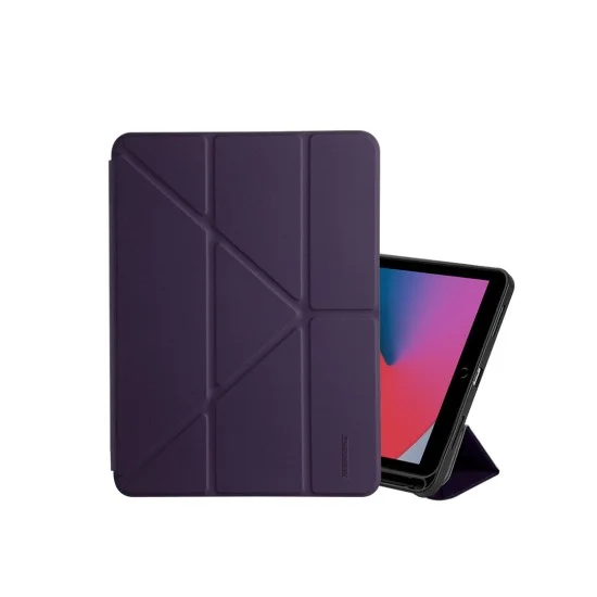 ROCKROSE Defensor II Smart Tri-Fold Origami Folio for iPad Pro 11-2020-Violet