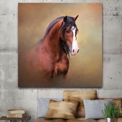 لوحة كانفس فنية حصان عربي جميل