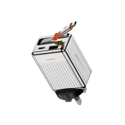 Porodo 75cm Retractable Type-C Super Quick GaN Charger