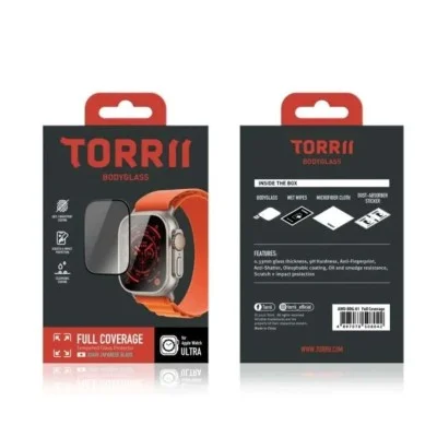 Torrii Bodyglass Screen Protector For Apple Watch Ultra 3 - 49mm &ndash; Full Coverage Black