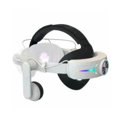 Gamax Adjustable Headmount with Earphones for Meta Quest 3 (c3) - White