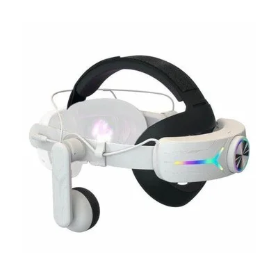 Gamax Adjustable Headmount with Earphones for Meta Quest 3 (c3) - White