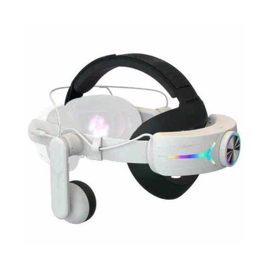 Gamax Adjustable Headmount with Earphones for Meta Quest 3 (c3) - White
