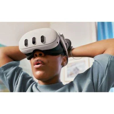 Gamax Adjustable Headmount with Earphones for Meta Quest 3 (c3) - White