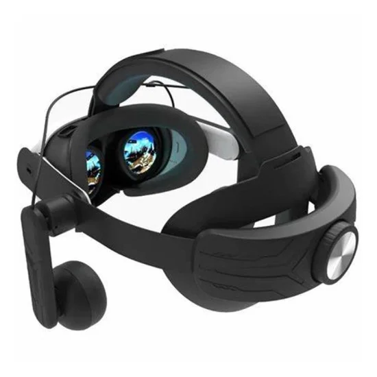 Gamax Adjustable Headmount with Earphones for Meta Quest 3 (c3) - Black