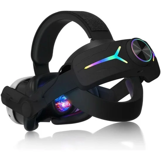 Gamax Adjustable Headmount with Earphones for Meta Quest 3 (c3) - Black