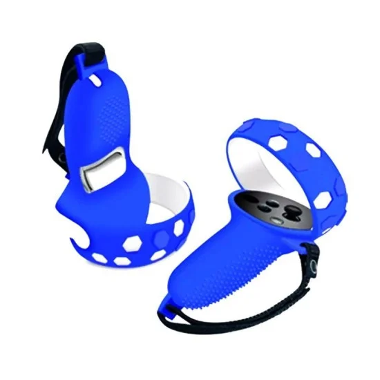 Gamax Oculus Quest 2 Silicone Protective Case Set - Blue