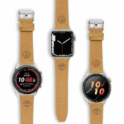 Timberland Ashby Apple Watch Ultra/45/44/42mm, Smart Watch 22 mm Leather Strap - Wheat Leather