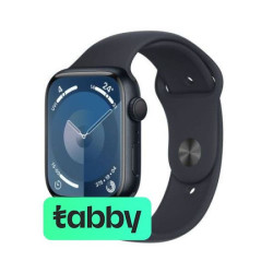 Apple Watch Series 9 GPS + Cellular 45mm Midnight Aluminium Case with Midnight Sport Band - M/L