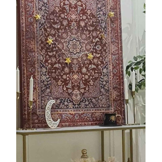 An artistic painting on the canvas of a Persian carpet with a professional effect, an attractive piece for home decor