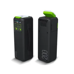 GOUI Power Station 200W and LED Flash Lighr, Dark Green and Black