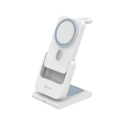 Bazic GoMag Flex 10000mAh Removable PowerBank With Apple Watch And Airpods Charging Station - White