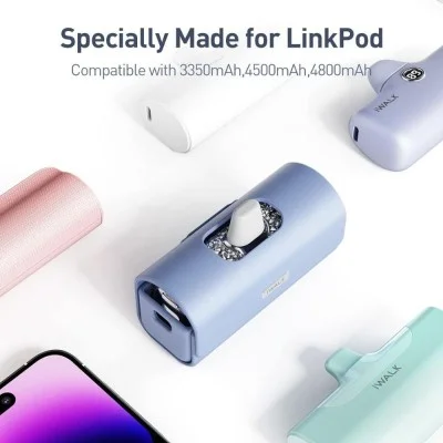 iWalk LinkPod Bag for Pocket Battery (Purple)