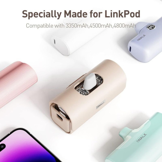 iWalk LinkPod Bag for Pocket Battery (Pink)