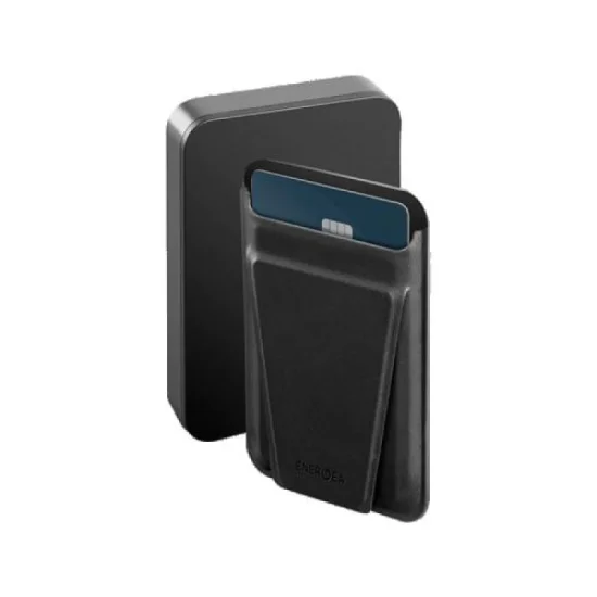 Energea MagWallet Card With MagPlus 5000mAh Power Bank - Gunmetal