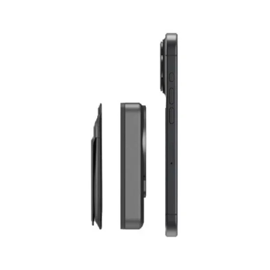 Energea MagWallet Card With MagPlus 5000mAh Power Bank - Gunmetal
