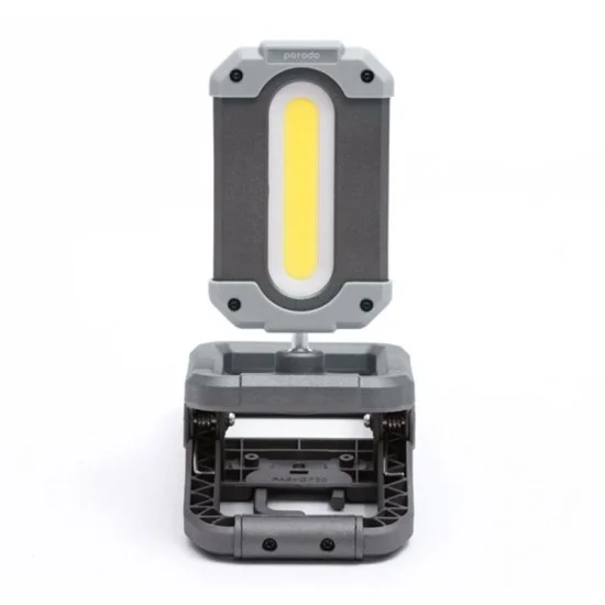 Porodo LifeStyle Magnetic 4000mAh Outdoor Lamp With Phone Charging  Output - Black