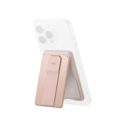 Uniq Heldro ID Magnetic Card Holder With Grip-Band And Stand - Blush Pink