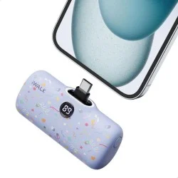 IWALK LINKME PRO FAST CHARGE POCKET BATTERY USB-C 4800 MAH (Purple Ribbon)