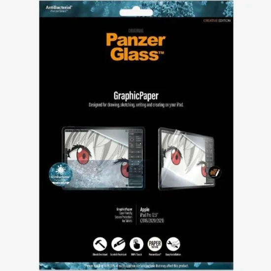 PanzerGlass Apple iPad Pro 12.9 (2018/2020) Case Friendly Graphic Paper AB - Clear