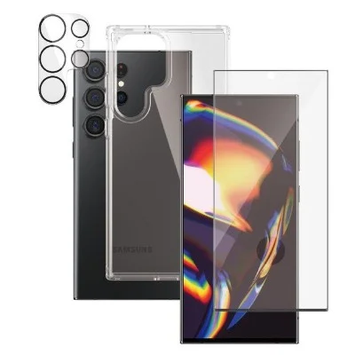 Pack Samsung S23 Ultra - 3-In-1 Panzerglass - Clear