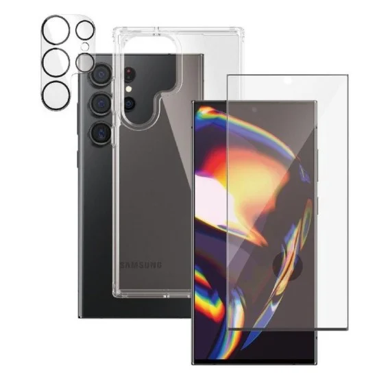 Pack Samsung S23 Ultra - 3-In-1 Panzerglass - Clear
