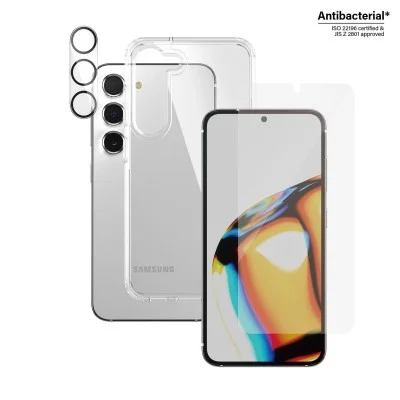Pack Samsung S23 Plus - 3-In-1 Panzerglass - Clear