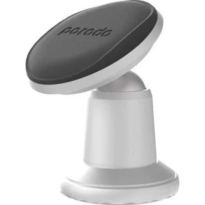 Porodo Powerful Magnetic Car Mount Stick-on Mount for all Device - Silver
