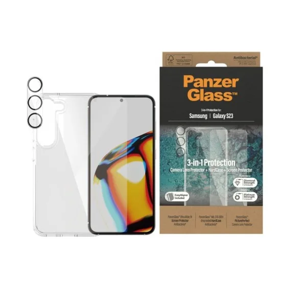 Pack Samsung S23 - 3-In-1 Panzerglass - Clear