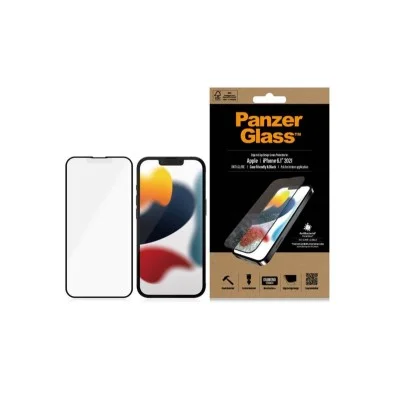 PanzerGlass Screen Protector for iPhone 13/13 Pro - Case Friendly Black Anti Glare