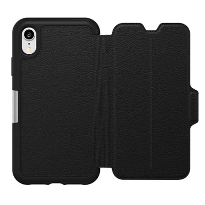 OtterBox iPhone XR Strada Folio Case - Shadow Black