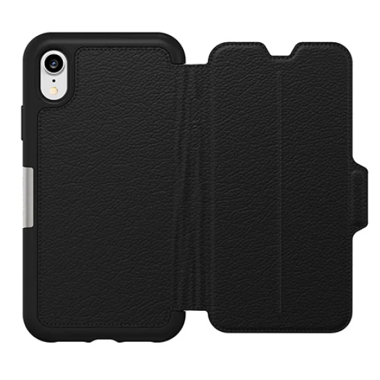 OtterBox iPhone XR Strada Folio Case - Shadow Black