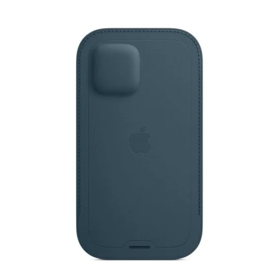 Cover Iphone12 Pro Max Leather Sleeve With Magsafe - Baltic Blue - Baltic Blue
