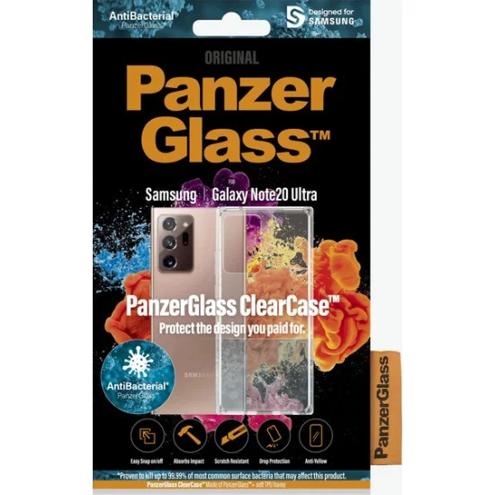 Cover Samsung Note 20 Panzer Glass - Clear Case