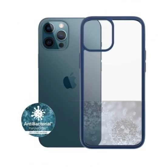 Panzer iPhone 12-12 Pro Anti-Bacterial Case - Blue