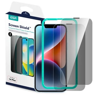 Screen Protector Iphone 14 Plus Tempered Glass Edge To Edge Privacy Esr 2 Pack