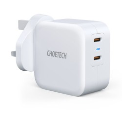 Choetech 40W Dual USB C Port Charger - White