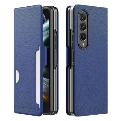 Cover Samsung Z Fold 4 Bonnet Diary Araree - Ash Blue