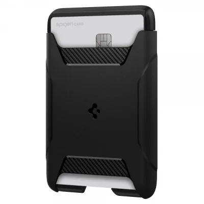Spigen Rugged Armor Magnetic Card Wallet (Black)