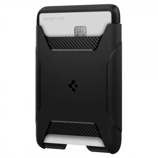 Spigen Rugged Armor Magnetic Card Wallet (Black)