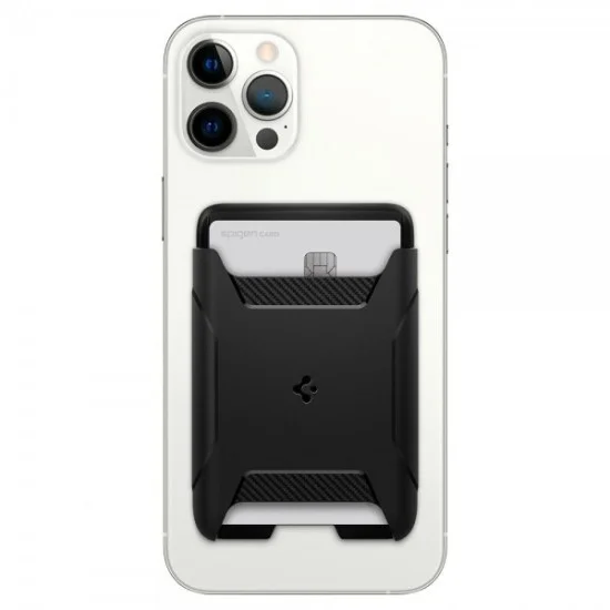 Spigen Rugged Armor Magnetic Card Wallet (Black)