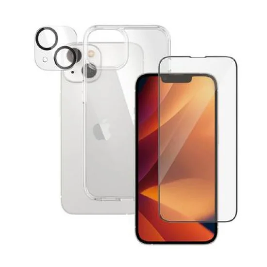 PanzerGlass iPhone 14 6.1" Bundle Clear (Screen Protector + Camera Lense+ HardCase)