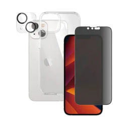 PanzerGlass iPhone 14 6.1" Bundle Privacy (Screen Protector + Camera Lense+ HardCase)