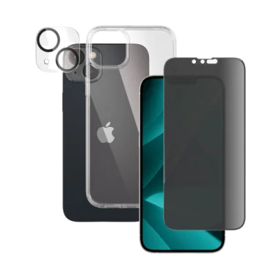 PanzerGlass iPhone 14 Plus 6.7" Bundle Privacy (Screen Protector + Camera Lense+ HardCase)