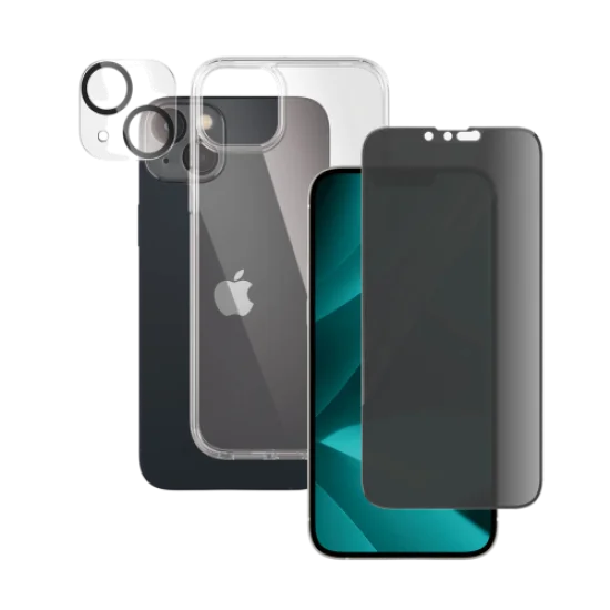 PanzerGlass iPhone 14 Plus 6.7" Bundle Privacy (Screen Protector + Camera Lense+ HardCase)