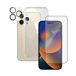 PanzerGlass iPhone 14 6.7" Pro Max Bundle Clear (Screen Protector + Camera Lense+ HardCase)