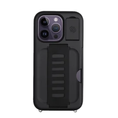 Cover Iphone 14 Pro Kickstand With Wallet Grip2U - Charcoal