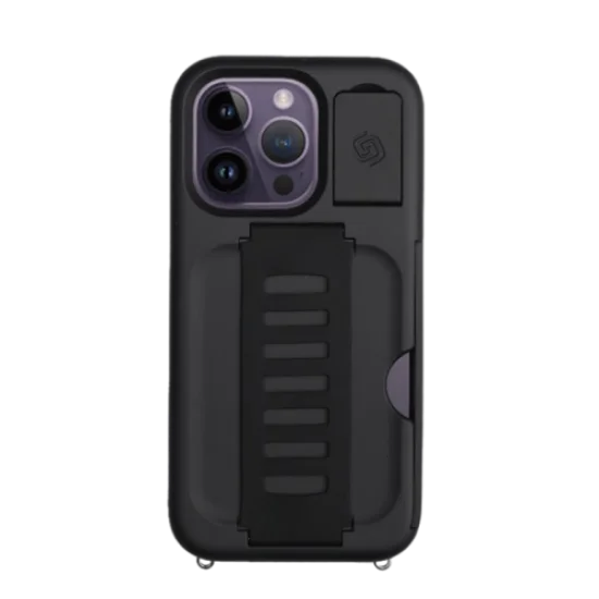 Cover Iphone 14 Pro Kickstand With Wallet Grip2U - Charcoal