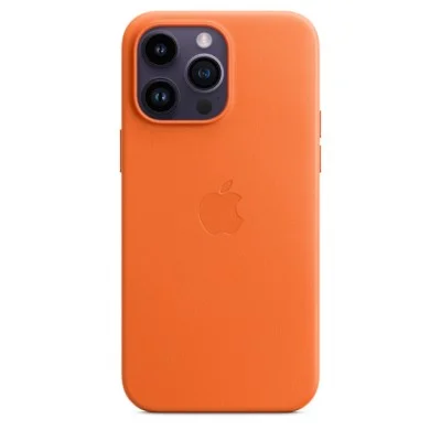 Cover Iphone 14 Pro Max Leather With Magsafe Apple - Orange