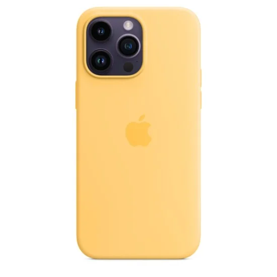Cover Iphone 14 Pro Silicone With Magsafe Apple - Sunglow
